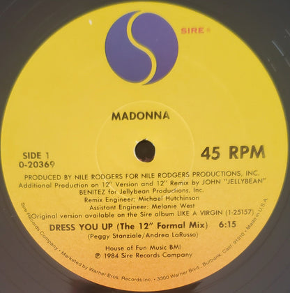 Madonna : Dress You Up (12", Maxi)