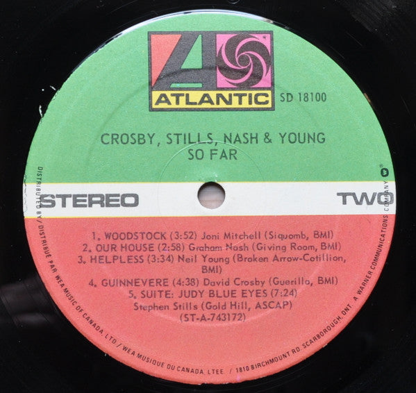 Crosby, Stills, Nash & Young : So Far (LP, Comp, RE)