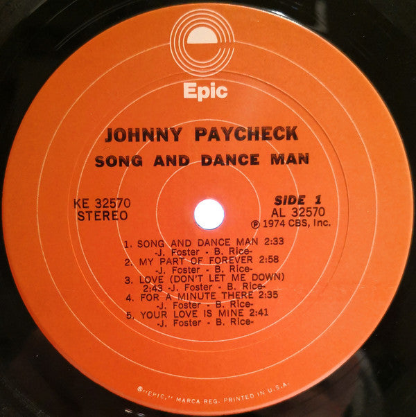 Johnny Paycheck : Song & Dance Man (LP, Album, Ter)