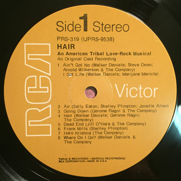 Various : Hair (An American Tribal Love-Rock Musical) (LP, Album, RE, S/Edition, Ind)