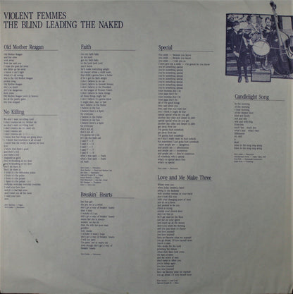 Violent Femmes : The Blind Leading The Naked (LP, Album, Spe)
