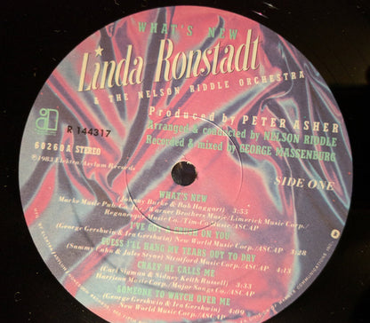Linda Ronstadt & Nelson Riddle And His Orchestra : What's New (LP, Album, Club, RCA)