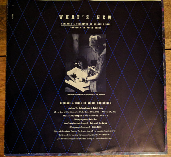 Linda Ronstadt & Nelson Riddle And His Orchestra : What's New (LP, Album, Club, RCA)