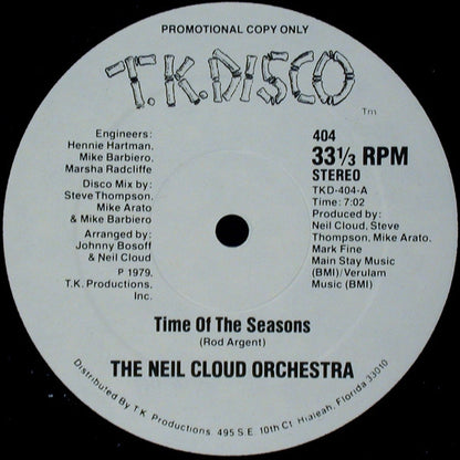 The Neil Cloud Orchestra : Time Of The Seasons (12", Promo)