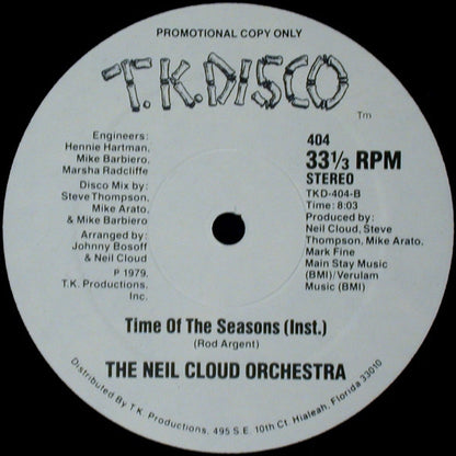 The Neil Cloud Orchestra : Time Of The Seasons (12", Promo)