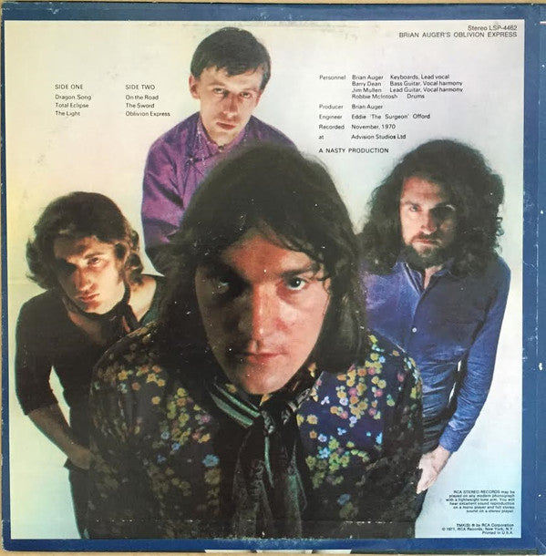 Brian Auger's Oblivion Express : Brian Auger's Oblivion Express (LP, Album)