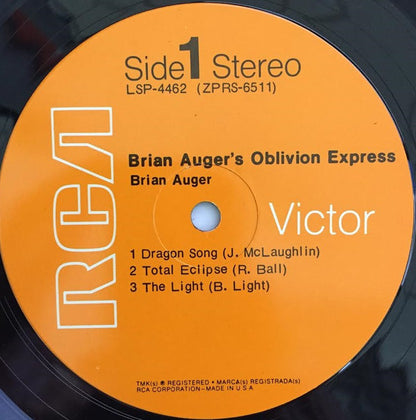 Brian Auger's Oblivion Express : Brian Auger's Oblivion Express (LP, Album)