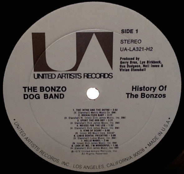 Bonzo Dog Doo-Dah Band : The History Of The Bonzos (2xLP, Comp, Gat)