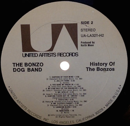 Bonzo Dog Doo-Dah Band : The History Of The Bonzos (2xLP, Comp, Gat)