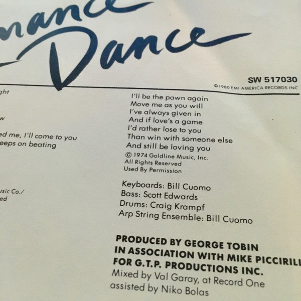 Kim Carnes : Romance Dance (LP, Album)