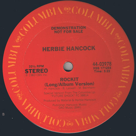 Herbie Hancock : Rockit (12", Promo)