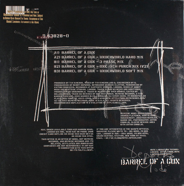 Depeche Mode : Barrel Of A Gun (12", Single)