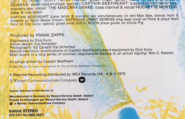 Captain Beefheart & The Magic Band : Trout Mask Replica (2xLP, Album, RE, Gat)