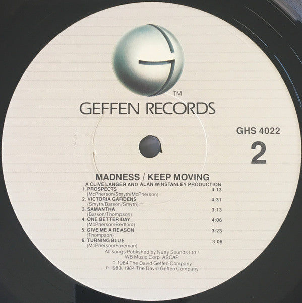 Madness : Keep Moving (LP, Album, Jac)