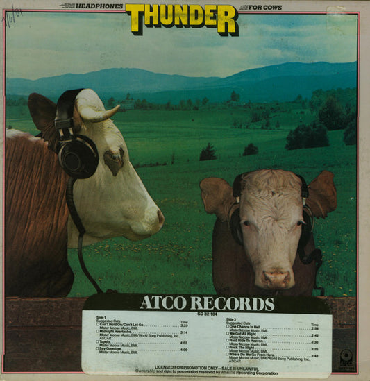 Thunder (18) : Headphones For Cows (LP, Album, AR )