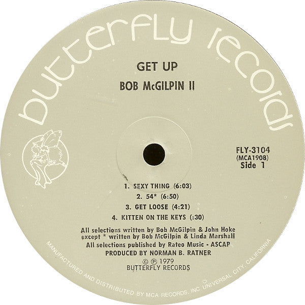 Bob McGilpin : Get Up (LP, Album)