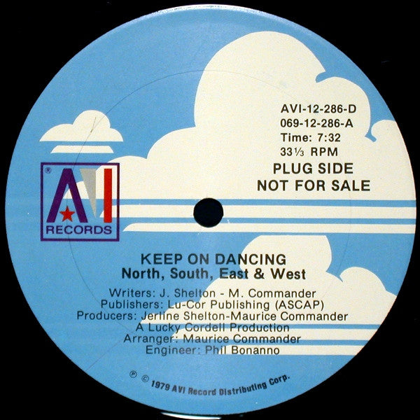 North, South, East & West : Keep On Dancing (12", Single, Promo)