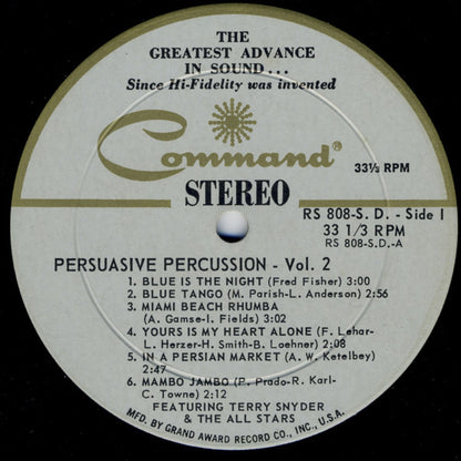Terry Snyder And The All Stars : Persuasive Percussion Volume 2 (LP, Gat)