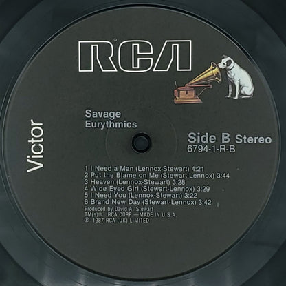 Eurythmics : Savage (LP, Album, Ind)