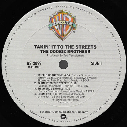 The Doobie Brothers : Takin' It To The Streets (LP, Album, Club, RE, Gat)