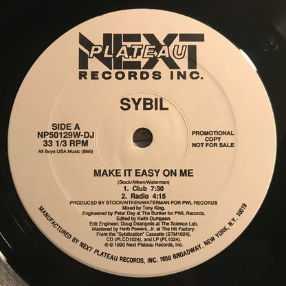 Sybil : Make It Easy On Me (12", Promo)