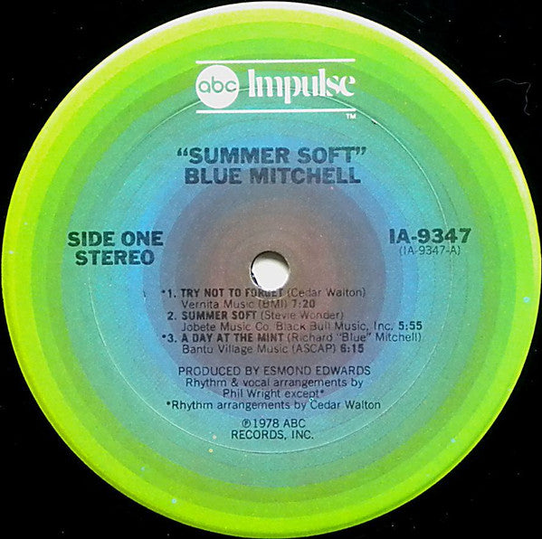 Blue Mitchell : Summer Soft (LP, Album)