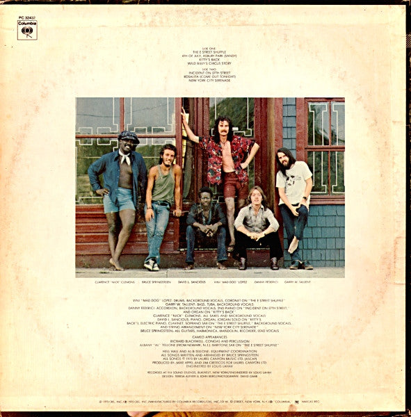 Bruce Springsteen : The Wild, The Innocent & The E Street Shuffle (LP, Album, RE, Pit)