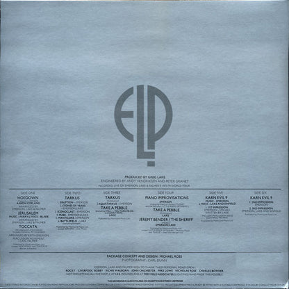 Emerson, Lake & Palmer : Welcome Back My Friends To The Show That Never Ends - Ladies And Gentlemen (3xLP, Album, SP)