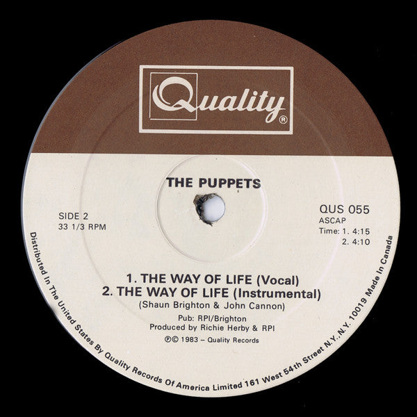 The Puppets : The Way Of Life (12")