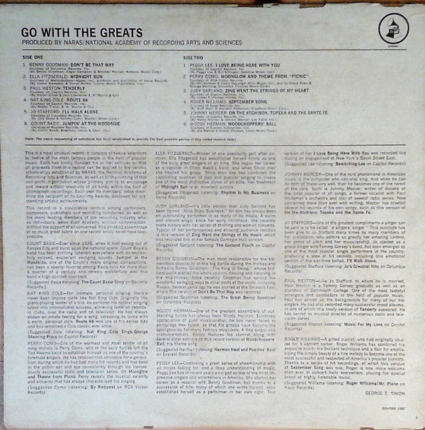 Various : Go With The Greats (LP, Comp, Pit)