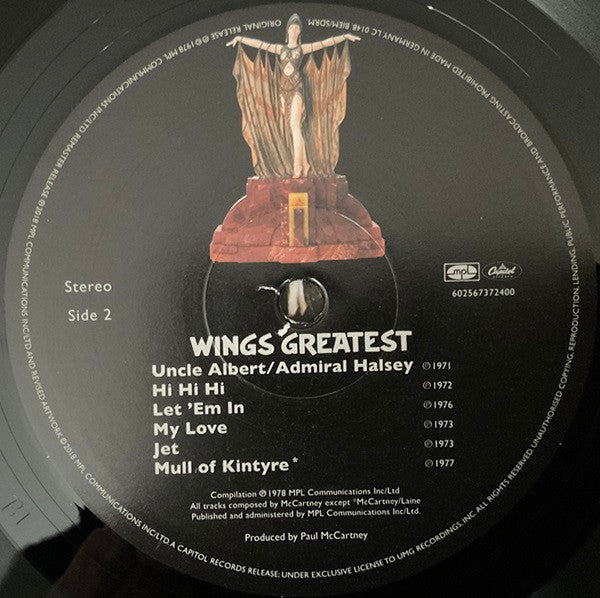 Wings (2) : Wings Greatest (LP, Comp, RE, RM, 180)