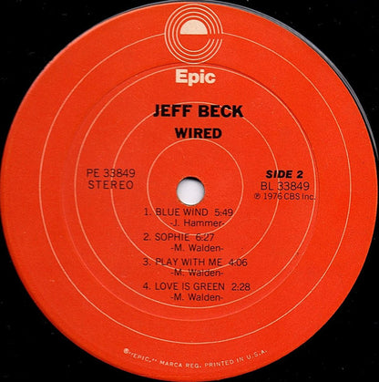 Jeff Beck : Wired (LP, Album, Cov)