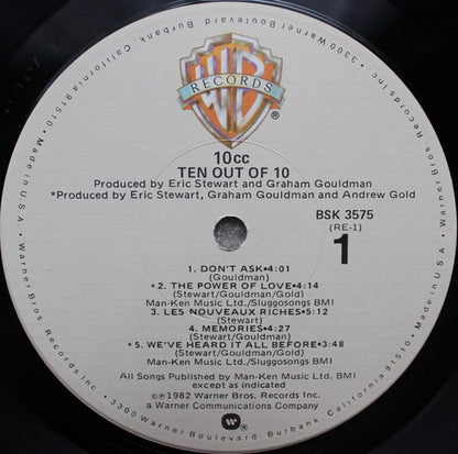 10cc : Ten Out Of 10 (LP, Album, Win)
