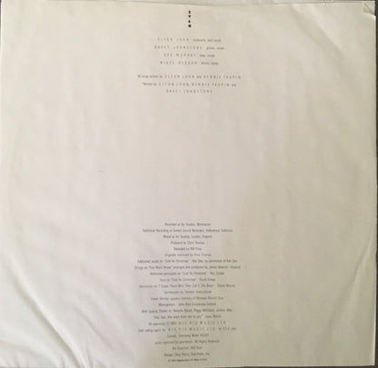 Elton John : Too Low For Zero (LP, Album, Club)