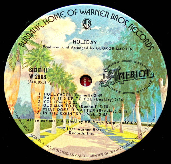 America (2) : Holiday (LP, Album)