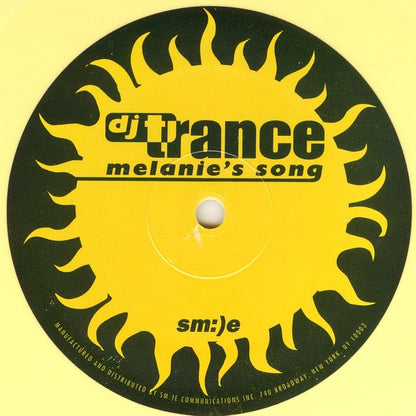 DJ Trance : Run From The Sun / Melanie's Song (10", Ltd, Yel)