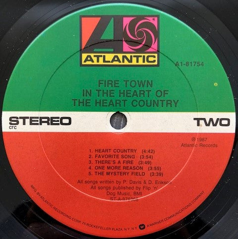 Fire Town : In The Heart Of The Heart Country (LP, Album, Club)