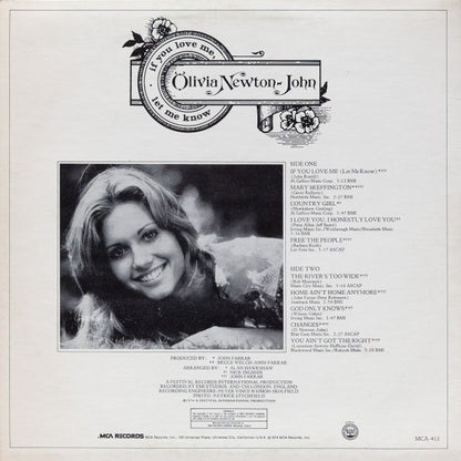 Olivia Newton-John : If You Love Me Let Me Know (LP, Album)