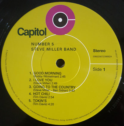 Steve Miller Band : Number 5 (LP, Album, RE, RM, 180)