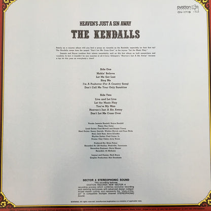 The Kendalls : Heaven's Just A Sin Away (LP, Album)