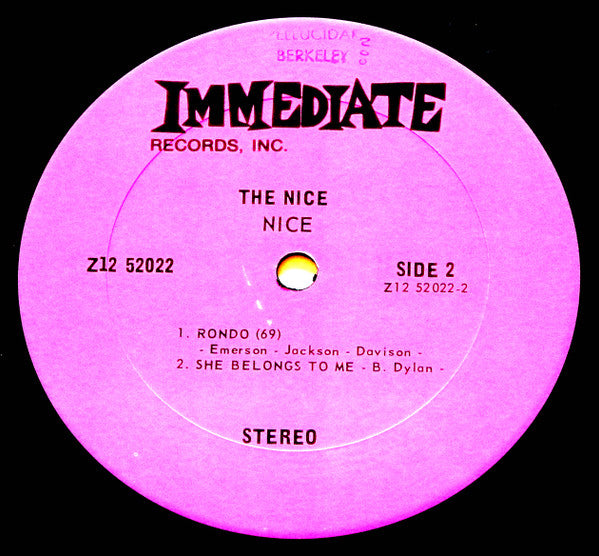 The Nice : Nice (LP, Album, San)