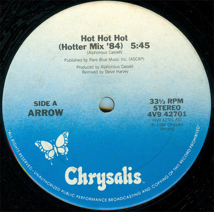 Arrow (2) : Hot Hot Hot (12", Pic)