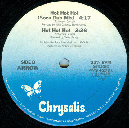 Arrow (2) : Hot Hot Hot (12", Pic)