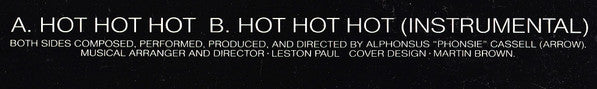 Arrow (2) : Hot Hot Hot (12", Pic)