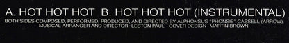 Arrow (2) : Hot Hot Hot (12", Pic)
