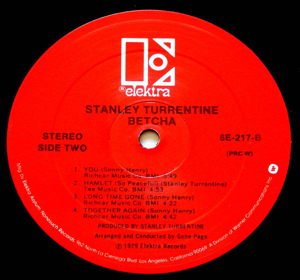 Stanley Turrentine : Betcha (LP, Album, PRC)