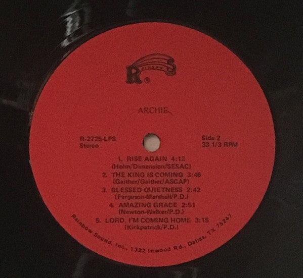 Archie Dennis Jr : Archie (LP, Album)
