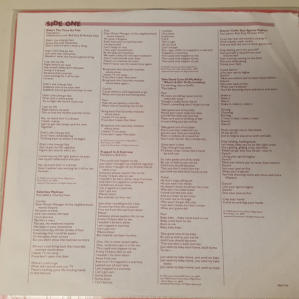 Paul Jabara : Keeping Time (LP, Album)