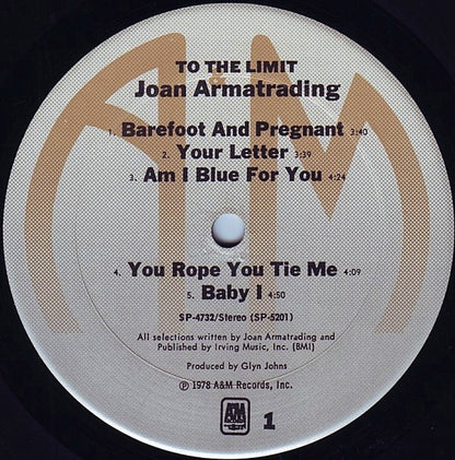 Joan Armatrading : To The Limit (LP, Album)