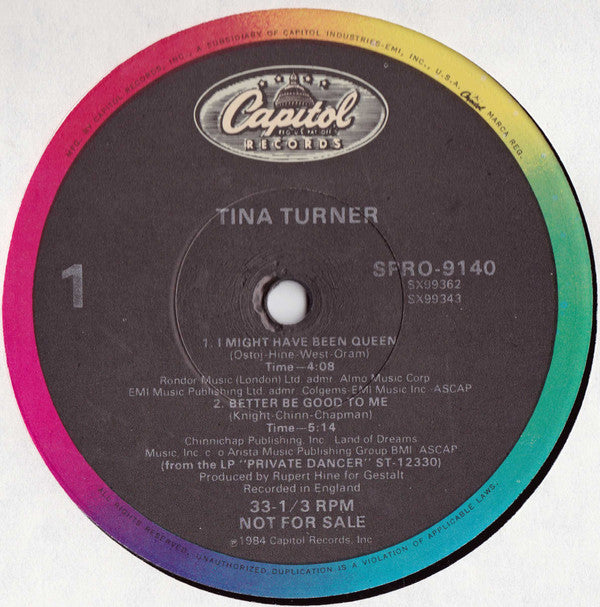 Tina Turner : Tina Turner (12", Promo)